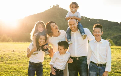 Slobodan Starcevic mit seiner Familie im Grünen