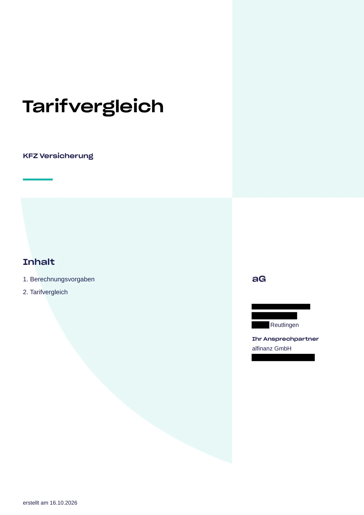 Anonymisierter Kfz-Leistungsvergleich – Seite 1 von 8
