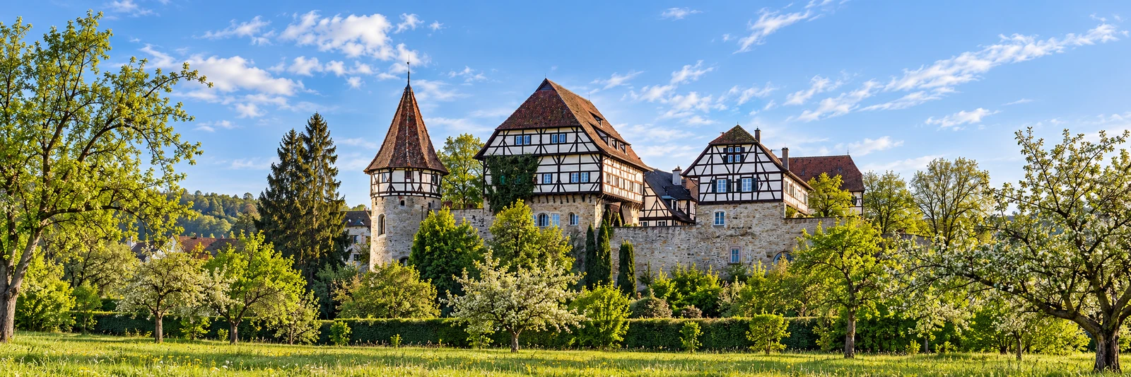Zollernschloss in Balingen – KI-gestaltetes Panorama