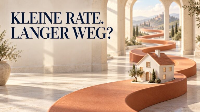 Baufinanzierung: Kleine Rate, große Restschuld?