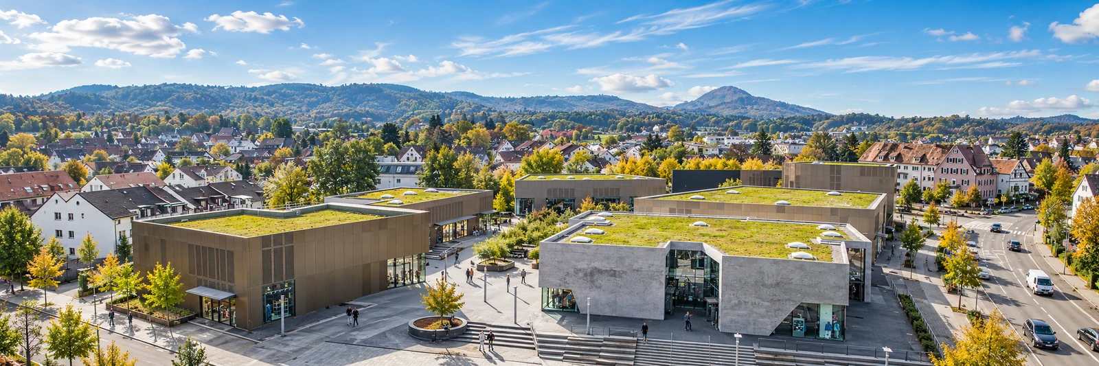 Outletcity Metzingen – KI-gestaltetes Panorama