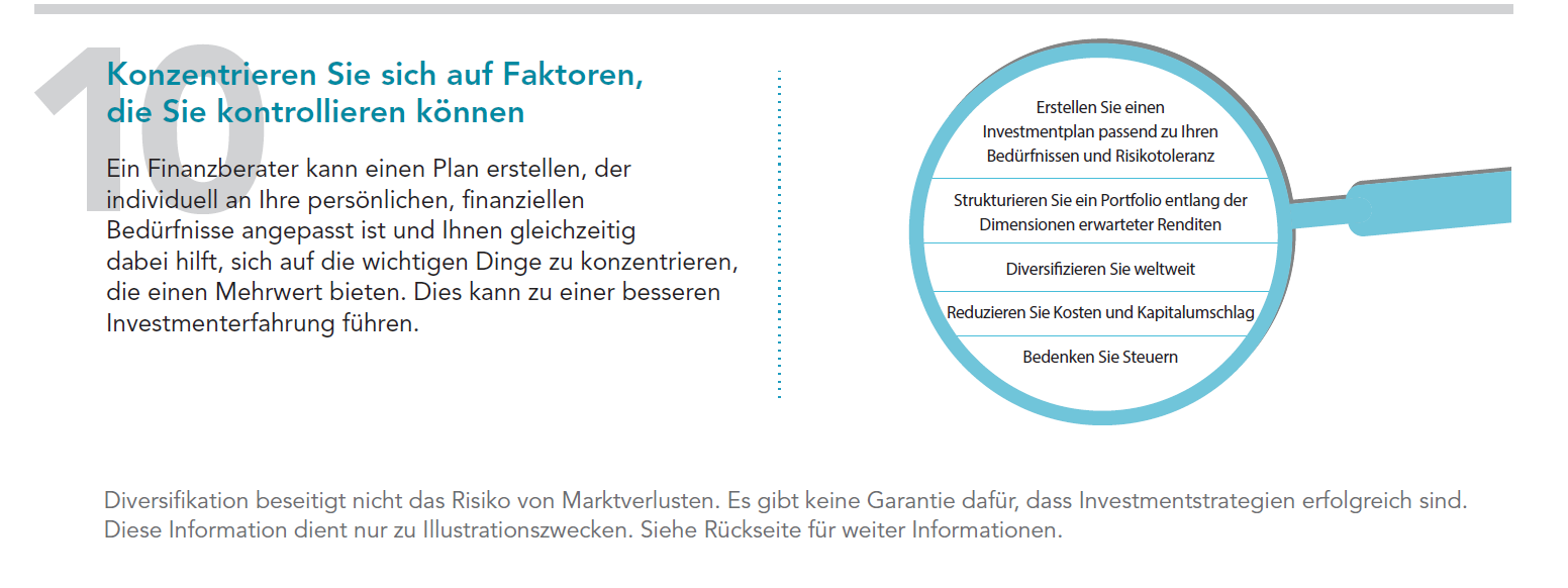 Erfolgreich investieren - 10 Regeln für die richtige Anlage - Kontrolle